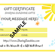 Load image into Gallery viewer, Sharing Sunshine Gift Card / Gift Certificate