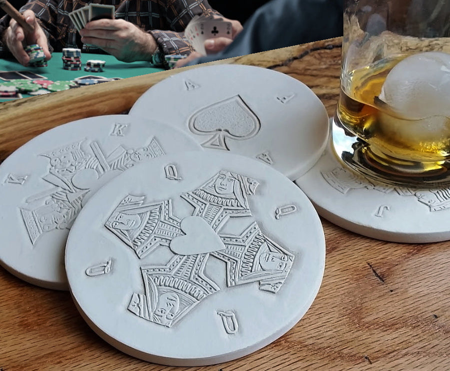 Drink Coaster 4-Pack - Playing Cards