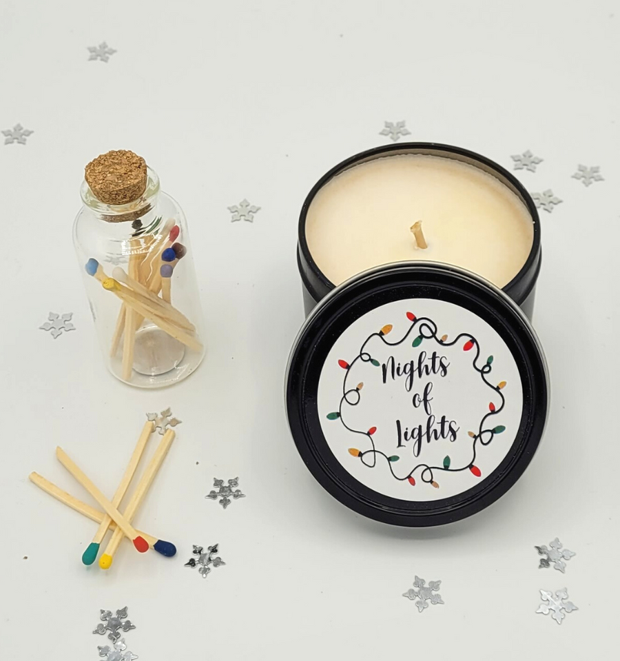 Candle & Matches - Holidays - Personalized