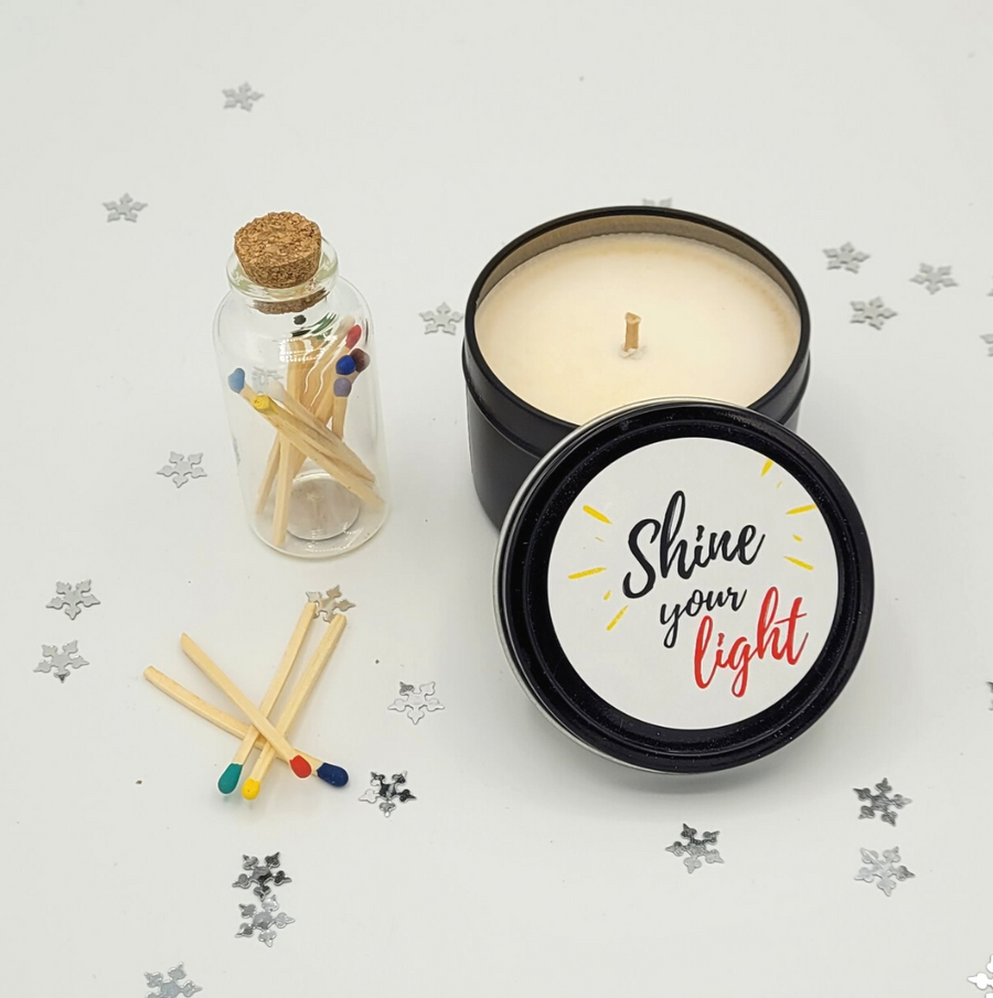 Candle & Matches - Holidays - Personalized