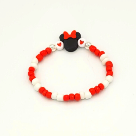 Bracelet Beaded Minnie or Mickey – Sharing Sunshine Gifts