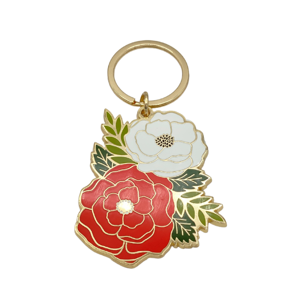 Keychain - Irene Floral Cluster