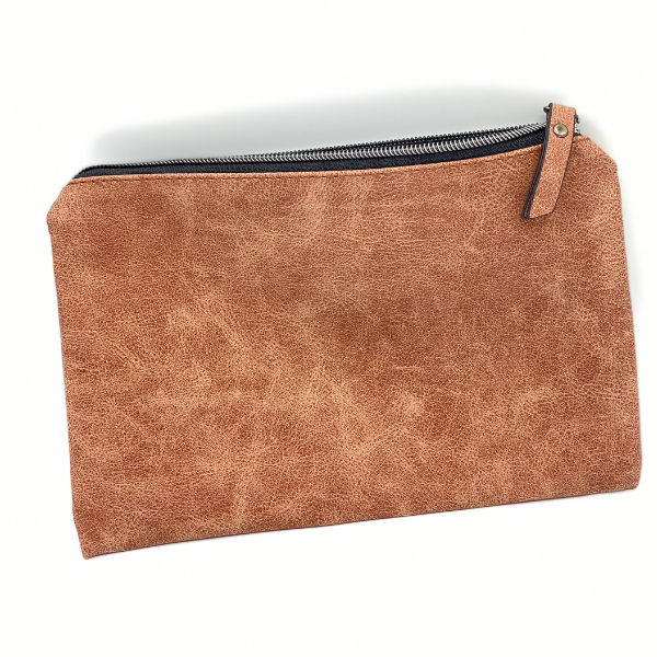 Carryall - Brown Leatherette Pouch