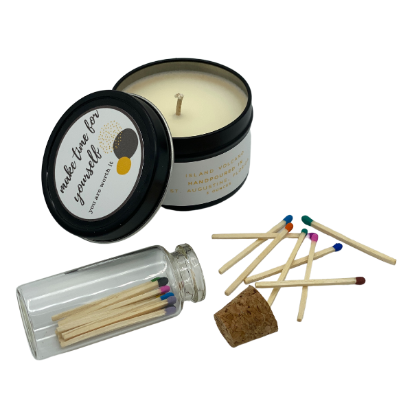 Candle & Matches - Make Time for Yourself