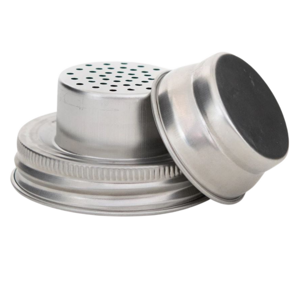 Stainless Steel Spice Shaker Lids for Regular Mouth Mason Jars