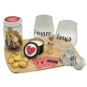 Valentines Day Cocktail Themed Gift Box - Personalized