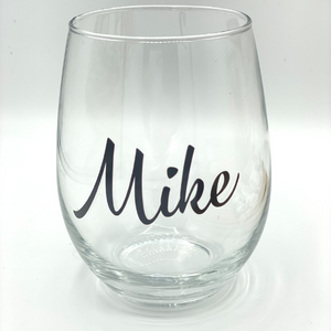 Personalized Stemless Beverage Glass