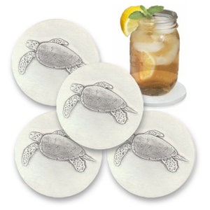 Drink Coaster 4-Pack - Sea Turtle